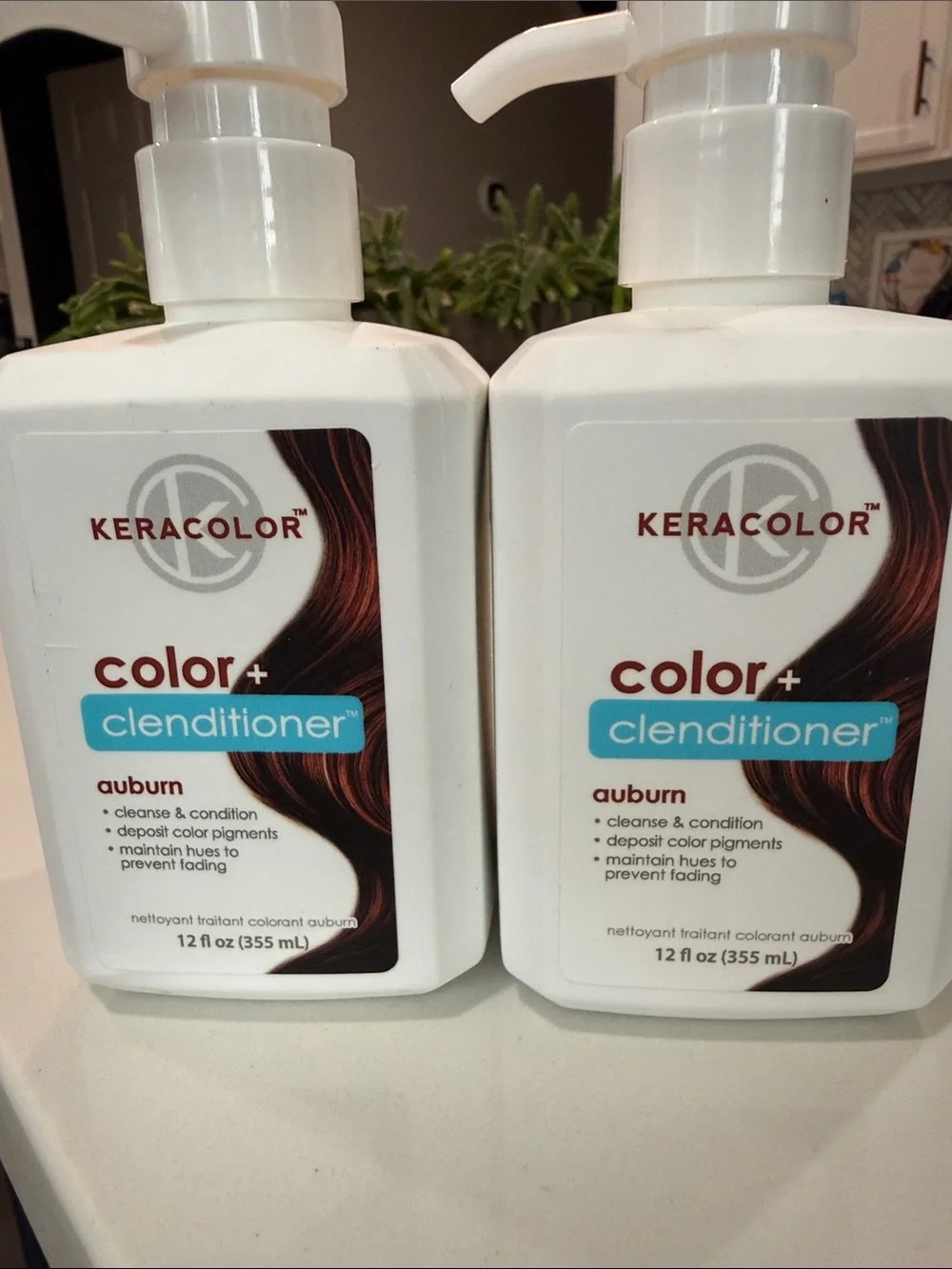 Keracolor Color+ Clenditioner Auburn Conditioning Color Treatment 2 unopened bot